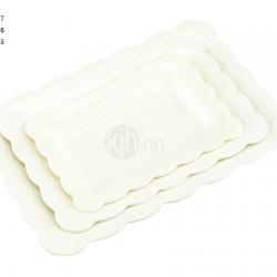 花邊長方餐盤(4、6PCS