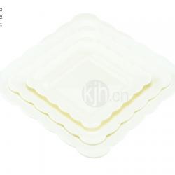 花邊正方餐盤(4、6PCS