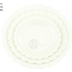 花邊圓型餐盤(6、4PCS