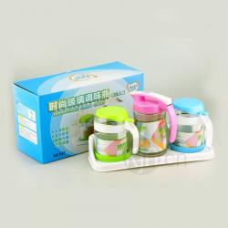 時尚玻璃調(diào)味瓶（三件套
