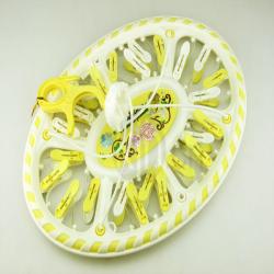 時(shí)尚雙色橢圓形24夾曬