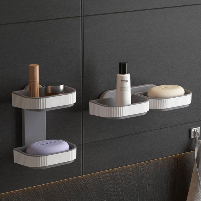 壁掛雙格收納架