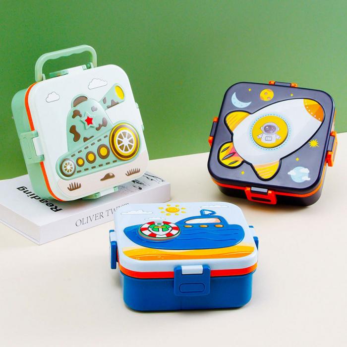 卡通手提飯盒【飛船/