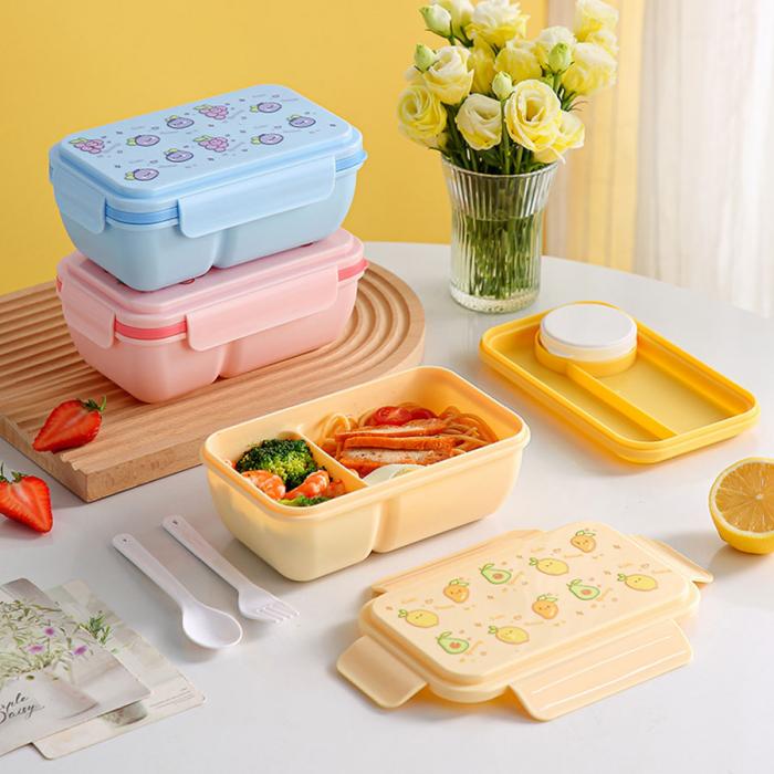水果蜜語(yǔ)輕食便當(dāng)盒(配叉+勺)850ml