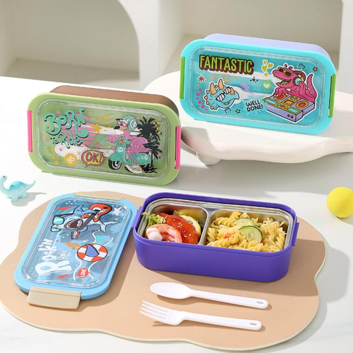 星樂卡通便當(dāng)盒PP款750ml/不銹鋼款500ml